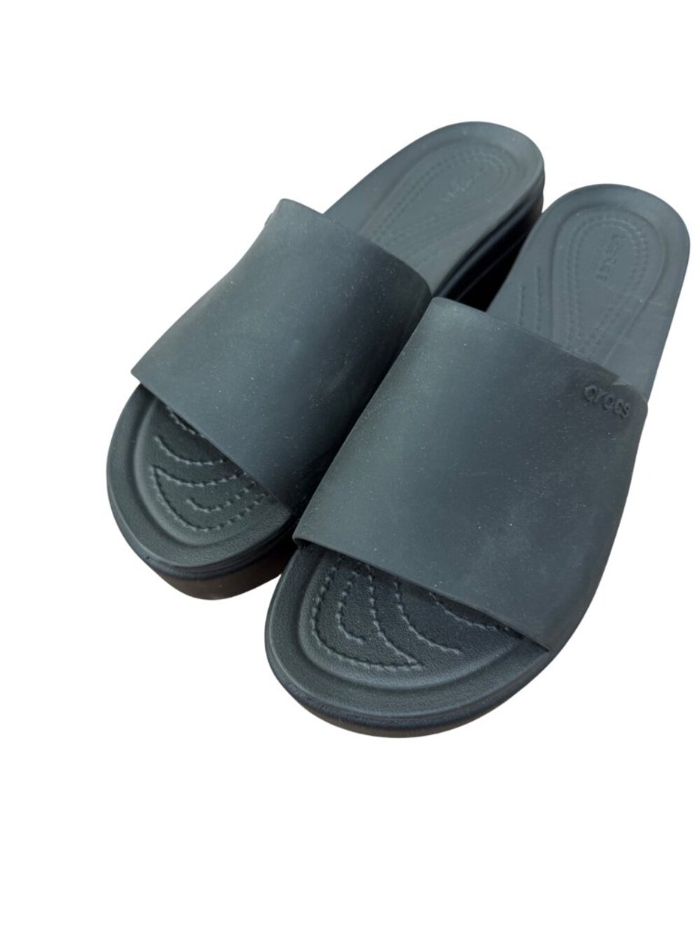 Crocs Womens LiteRide Platform Slides Black W8 Comfort Sandals - Picture 12 of 15